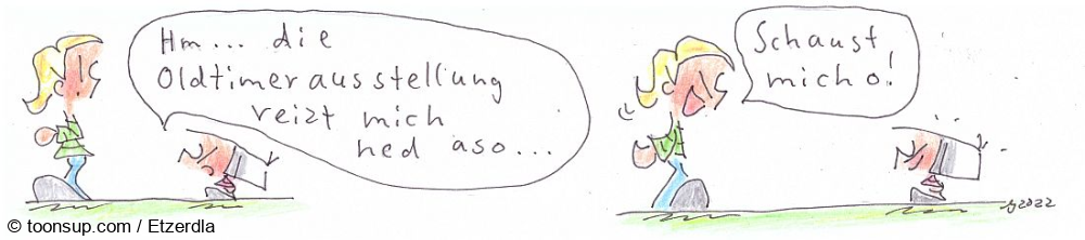 Comic: Die Oldtimerausstellung 1
