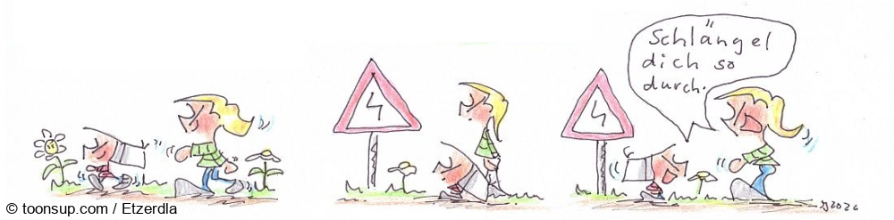 Comic: Das Strassenschild (do gehts lang) 1