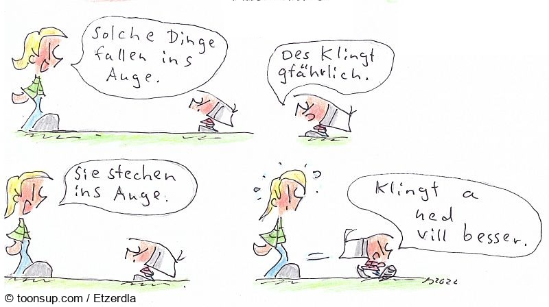 Comic: Redewendungen 1
