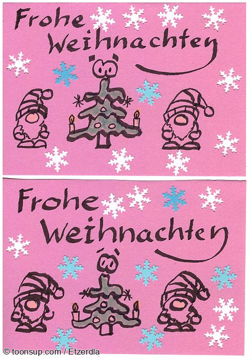 Cartoon: Noch ein paar Weihnachtskarten :) 1