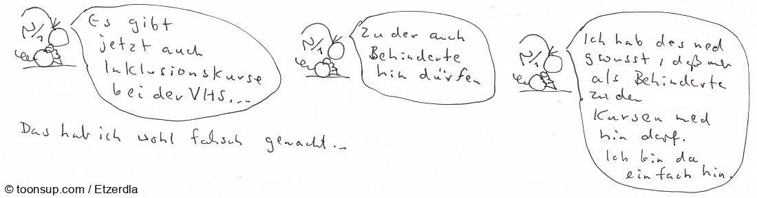 Comic: Inklusion 1