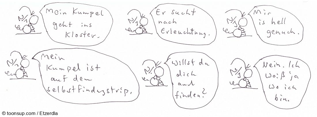 Comic: Selbstfindung und Erleuchtung 1