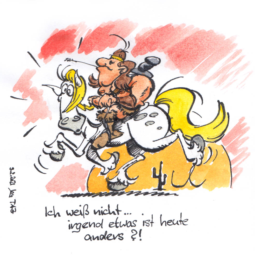 Illustration: Jolly Jumper meets Conan the Babarian 1