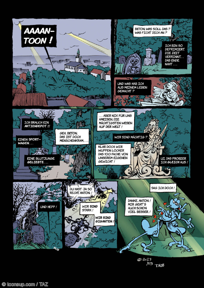 Comic: Beton hat die Krise 1