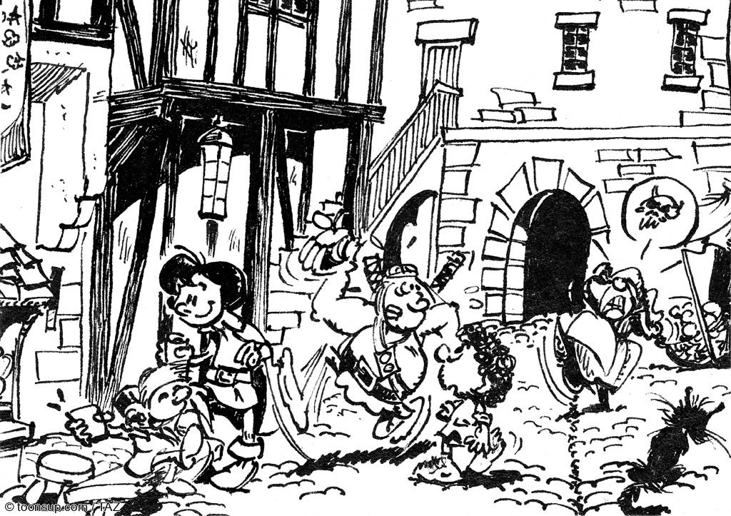 Comic: Inktober 2024 - zweite Woche 7