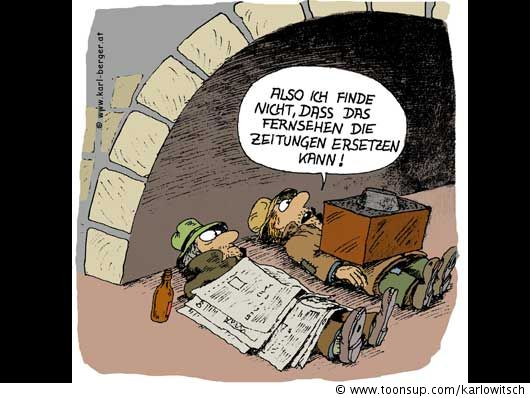 Cartoon: tv oder zeitung? 1