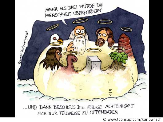 Cartoon: heilige achteinigkeit 1