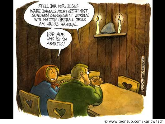 Cartoon: gesteinigt 1
