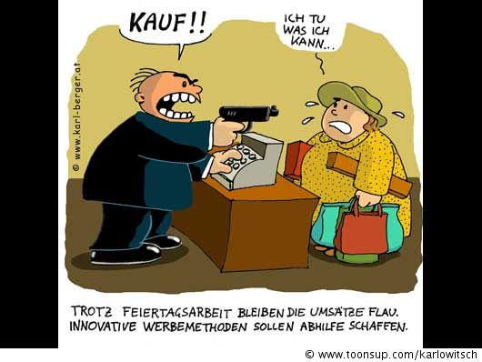 Cartoon: konsumterror 1