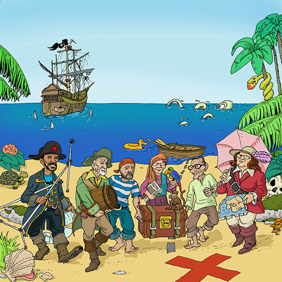 Illustration: übers meer 1