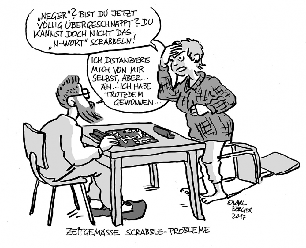 Cartoon: moderne scrabble-probleme 1