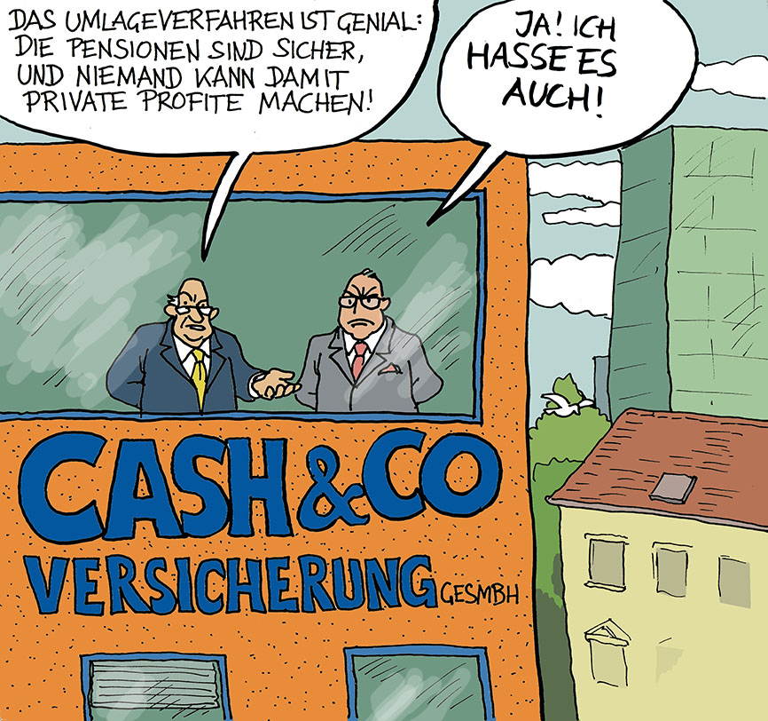 Cartoon: Umlageverfahren 1