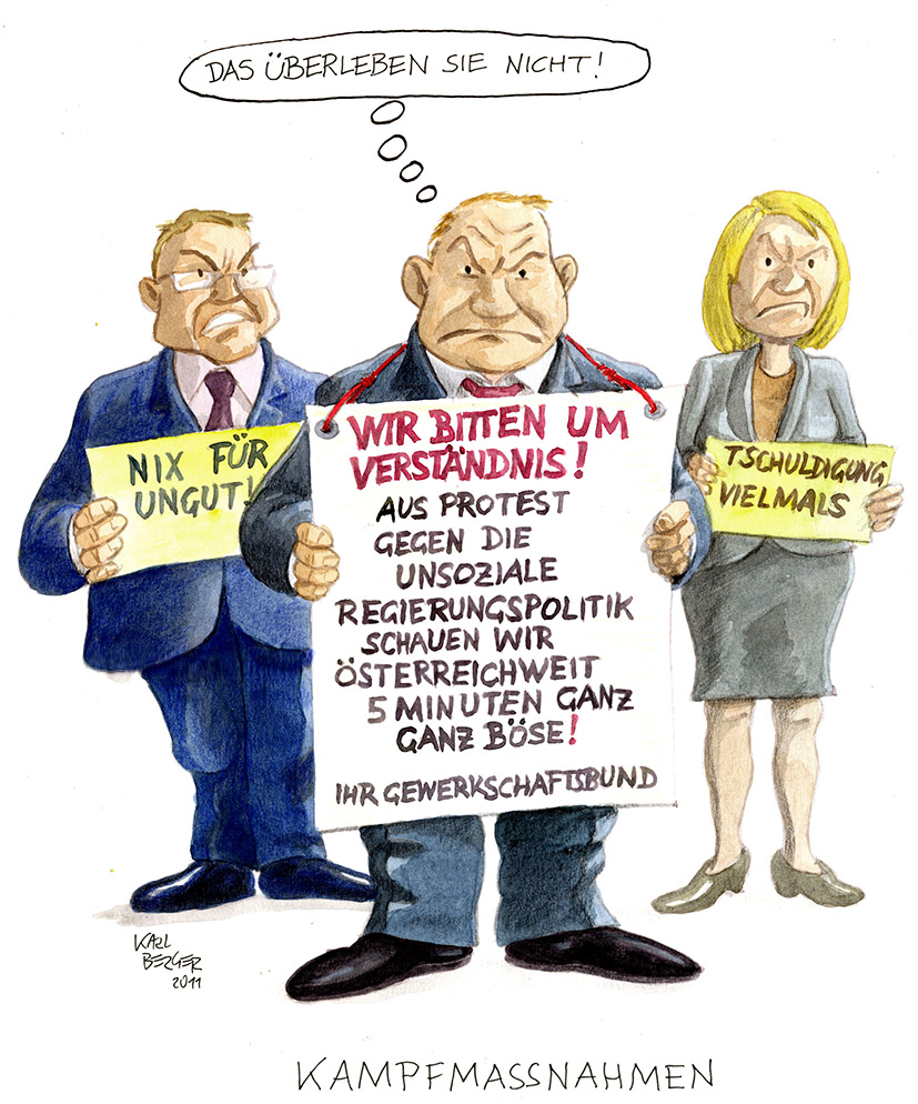 Cartoon: Kampfmassnahme 1