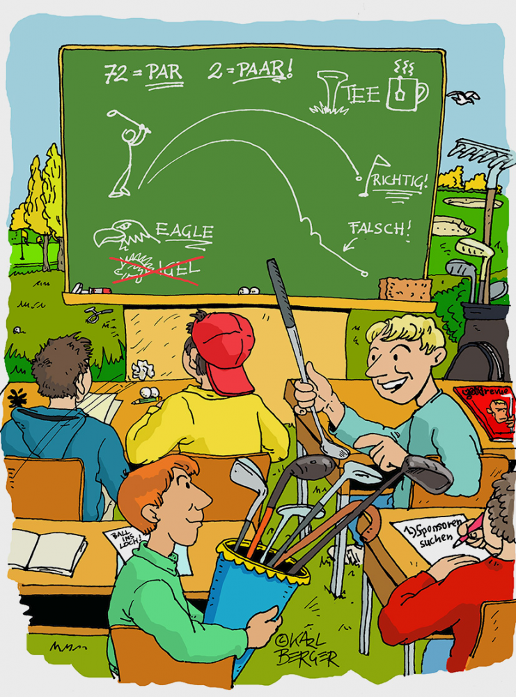 Illustration: Golf-Tourschool 1