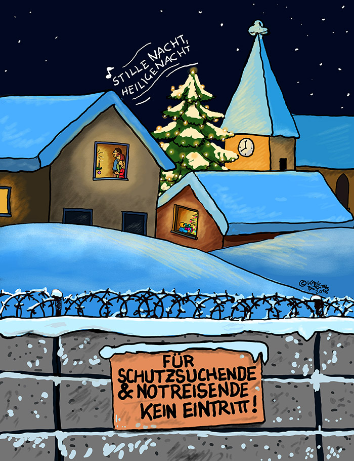 Cartoon: Weihnachtsidylle 1