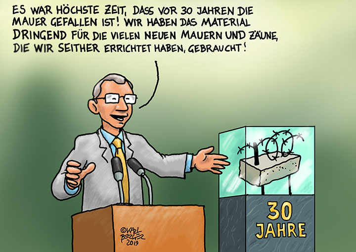 Cartoon: Mauer 1