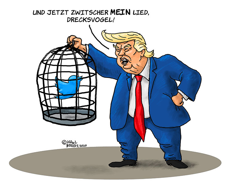 Caricature: Twitter 1
