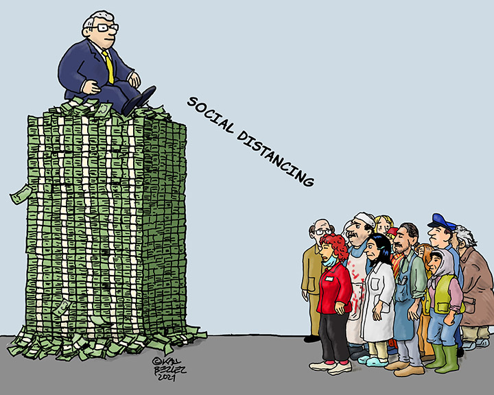 Cartoon: social distancing 1