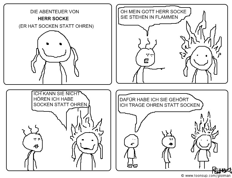 Cartoon: Herr Socke 1