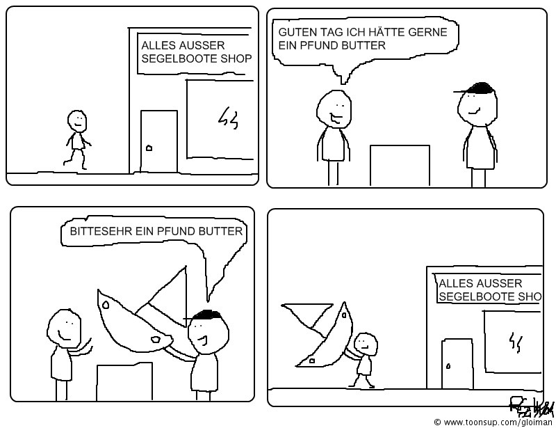 Cartoon: Ein Pfund Butter 1