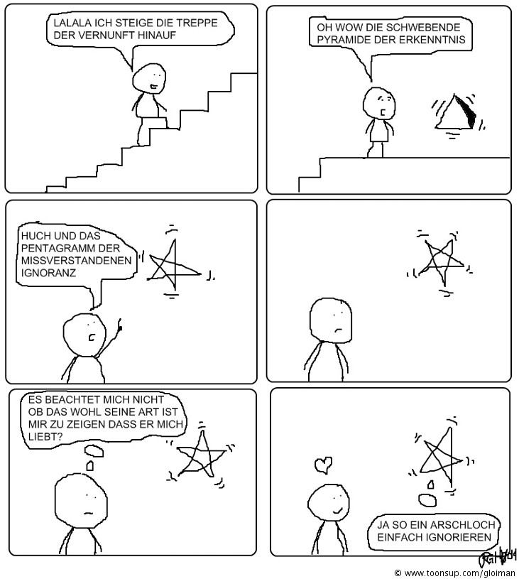 Cartoon: Die Treppe der Vernunft 1