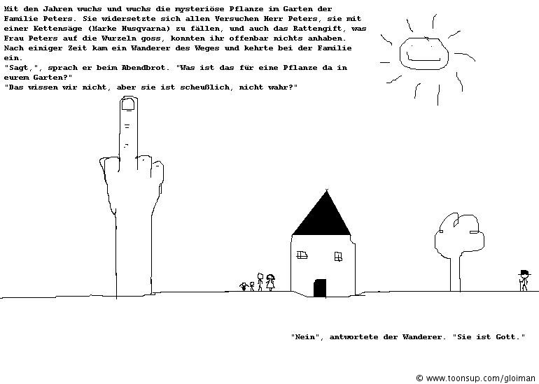 Cartoon: Gott 1