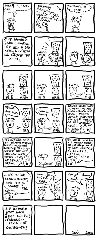 Comic: Flutscheis + Kevin 1