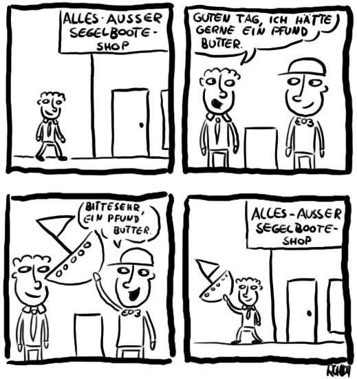 Comic: Alles außer Segelboote 1
