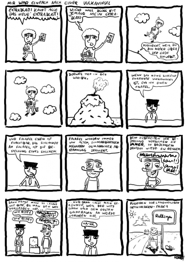 Comic: Mir war einfach nach einer Vulkaninsel 1