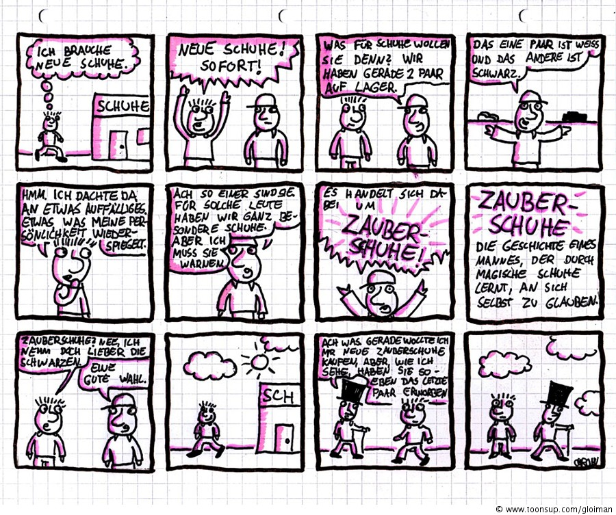 Comic: Zauberschuhe 1