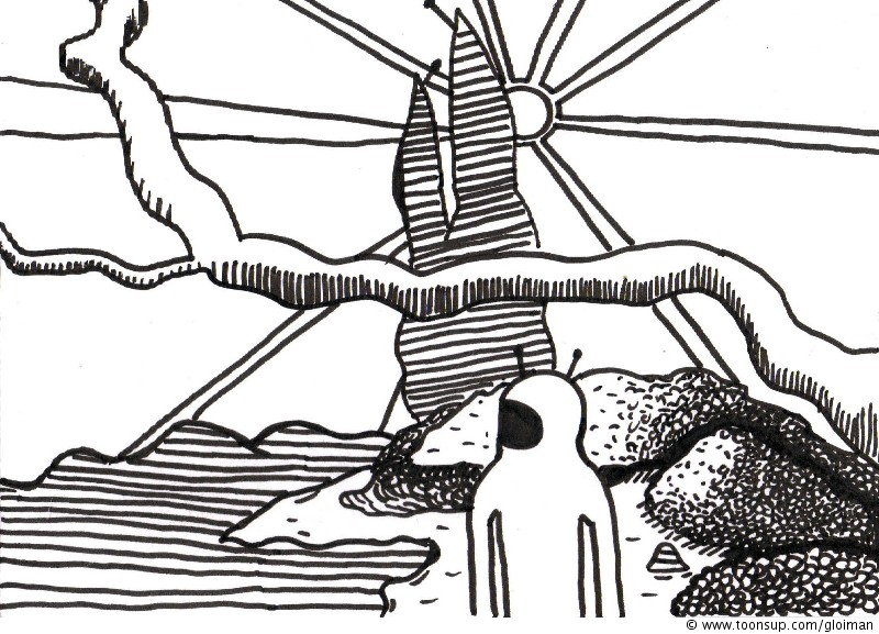 Illustration: Postkarte von Jonas 1
