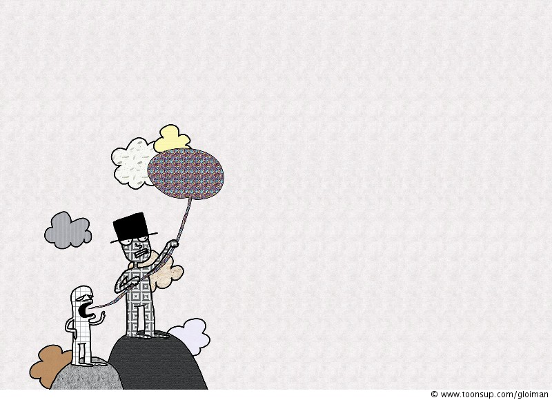 Illustration: 'Sag etwas!' 1