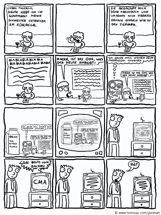 Comic: Fernsehen heute 1