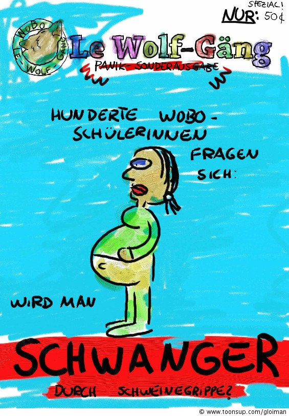Concept Art / Character Design: Leider abgelehnt: Coverentwurf für Schülerzeitung 1