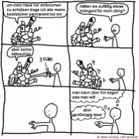 Ein Comic über Großzügigkeit