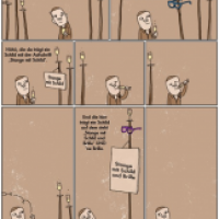 Ein Comic über Stangen