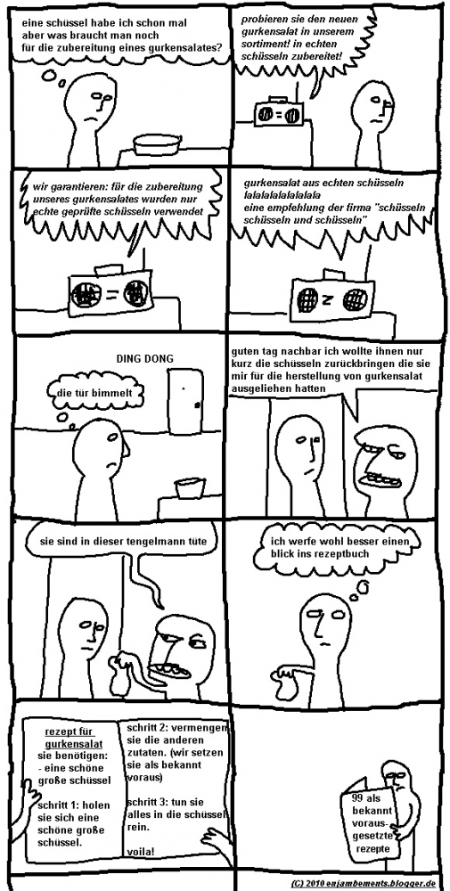 Comic: Ein Comic über Gurkensalat 1