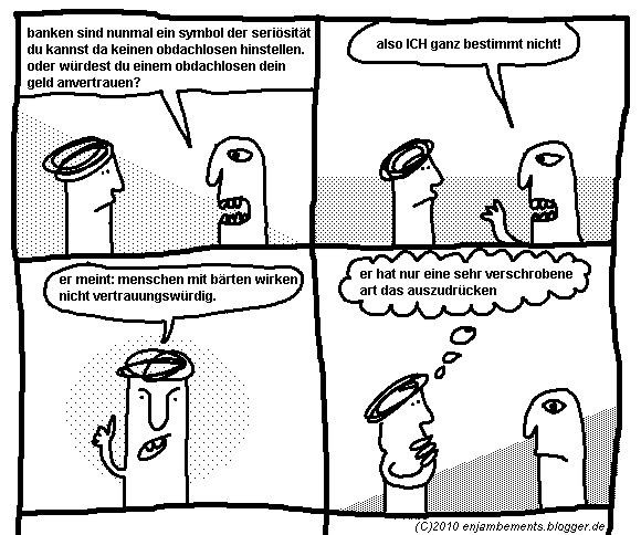 Cartoon: Ein Comic über Banken 1