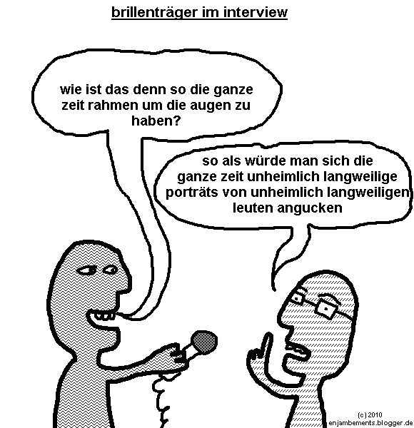 Cartoon: Ein Cartoon über Brillen 1