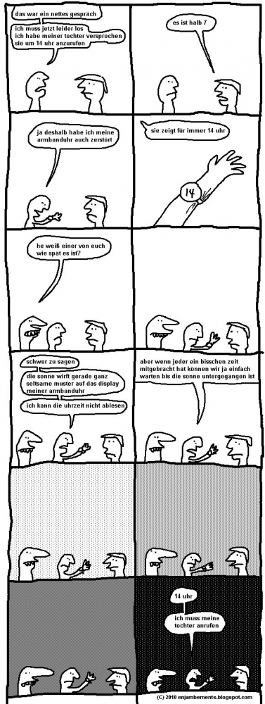 Comic: Ein Comic über Uhren 1