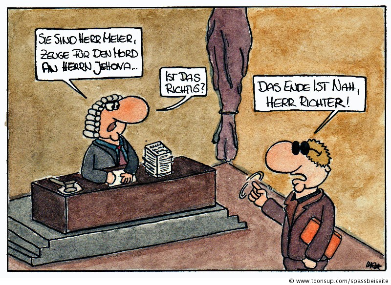 Cartoon: Zeugen Jehovas 1