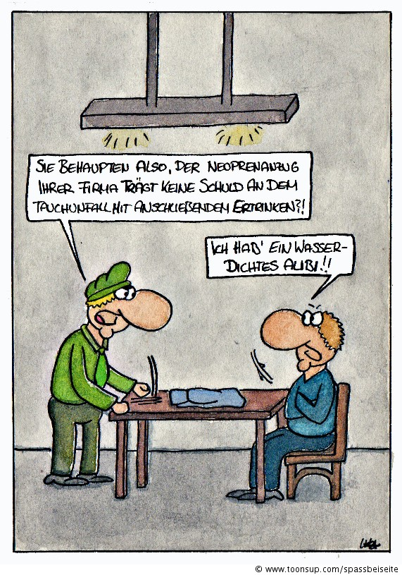 Cartoon: Neoprenanzug 1