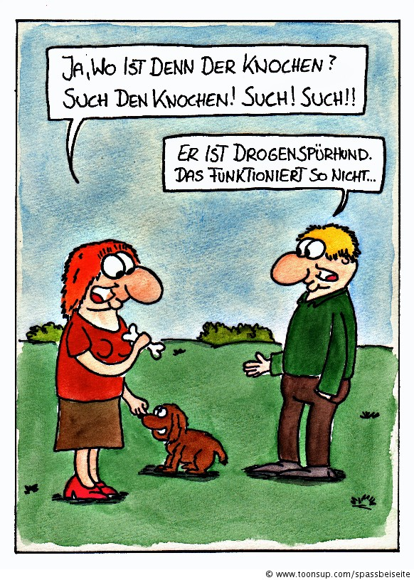 Cartoon: Drogenspürhund 1