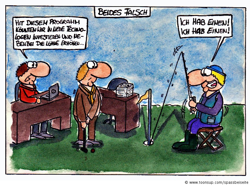 Cartoon: Golfplatz 1