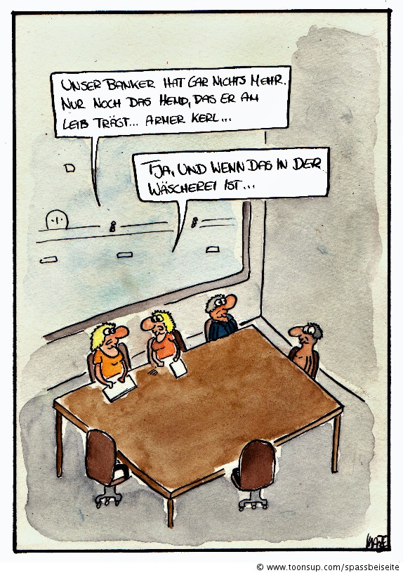 Cartoon: Letztes Hemd 1