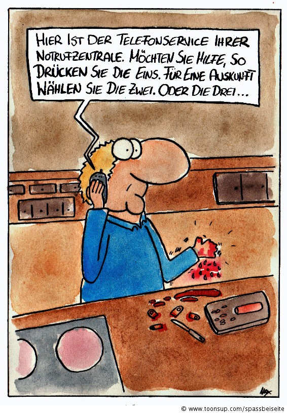Cartoon: Notruf 1