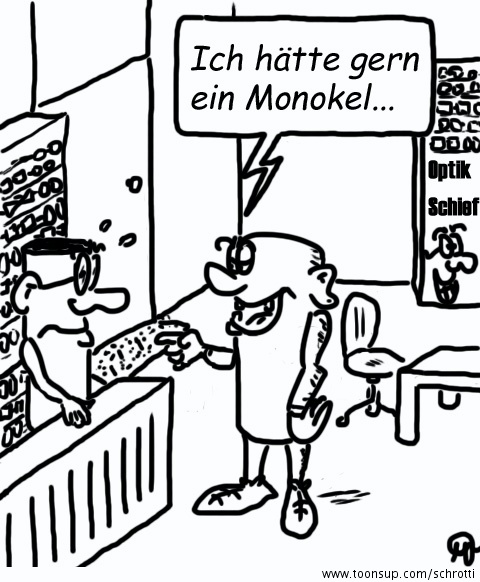 Cartoon: Monokel 2