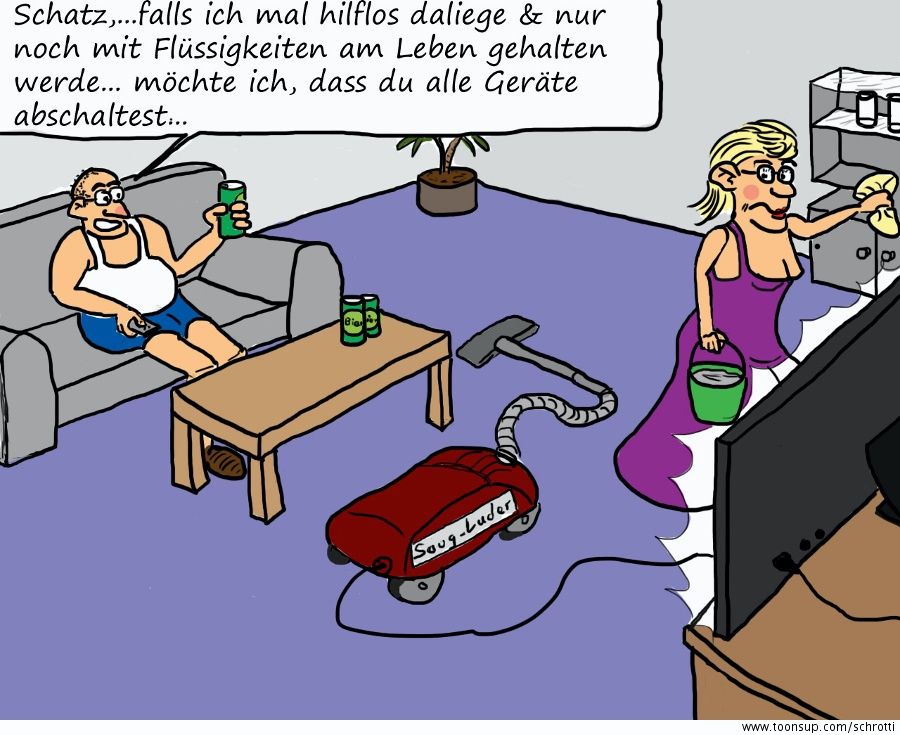 Cartoon: Patientenverfügung 1