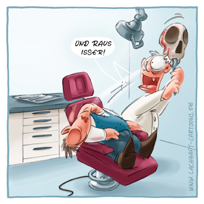 Cartoon: Zahn gezogen (No. 406) 1