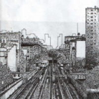 train drawing chicago